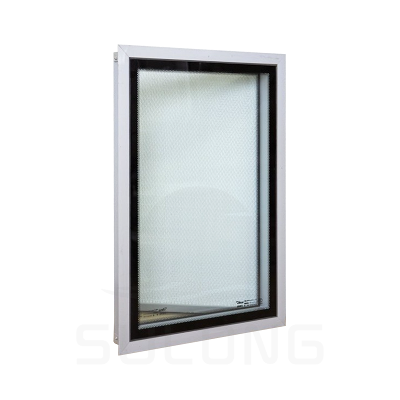 Clamp-on Insulated Glass Cleanroom Window